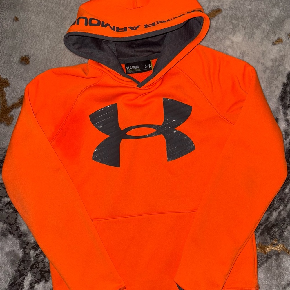 Under Armour Orange Hoodie YLG